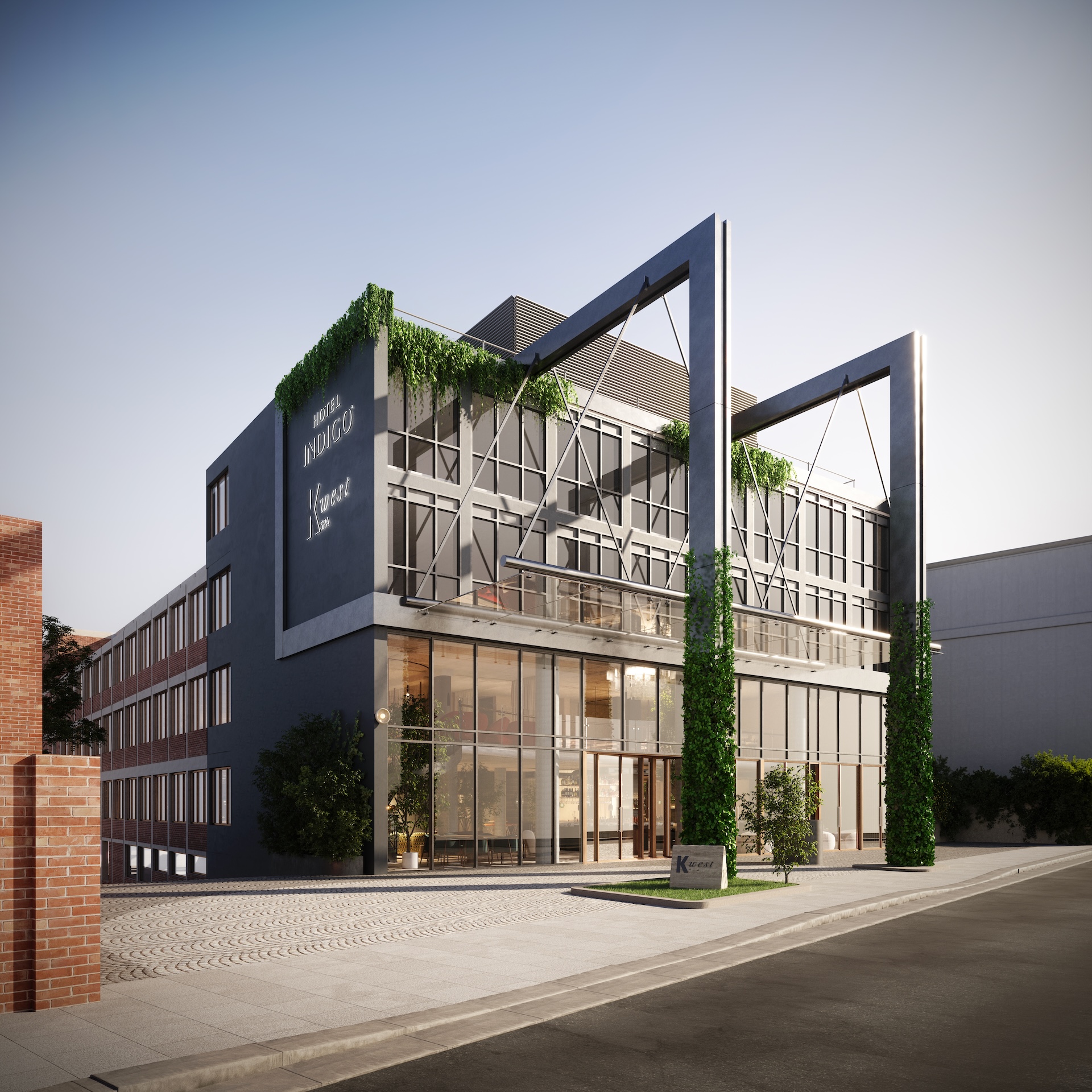 hotel facade - Hotel Indigo London K West Shepherd's Bush will open in February 2026