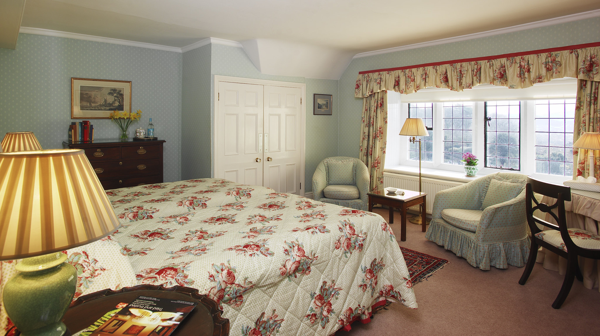 All bedrooms are individually styled, in keeping with the original charm of the hall