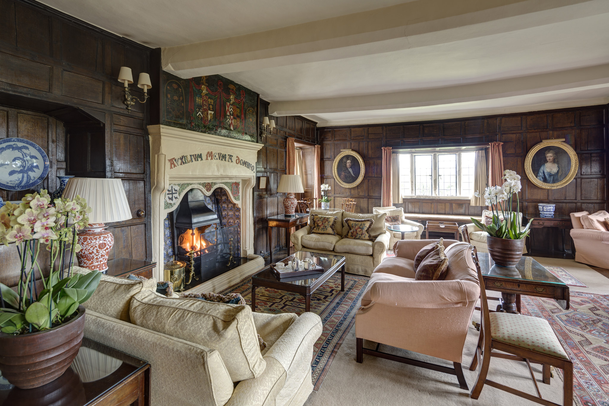 The opulent Drawing Room at Bodysgallen Hall