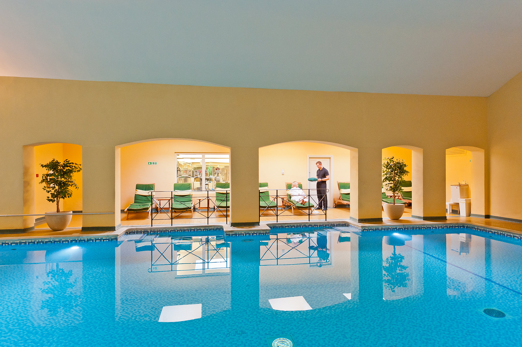 The spa boasts a 50ft swimming pool, sauna, steam room, gym, and jacuzzi