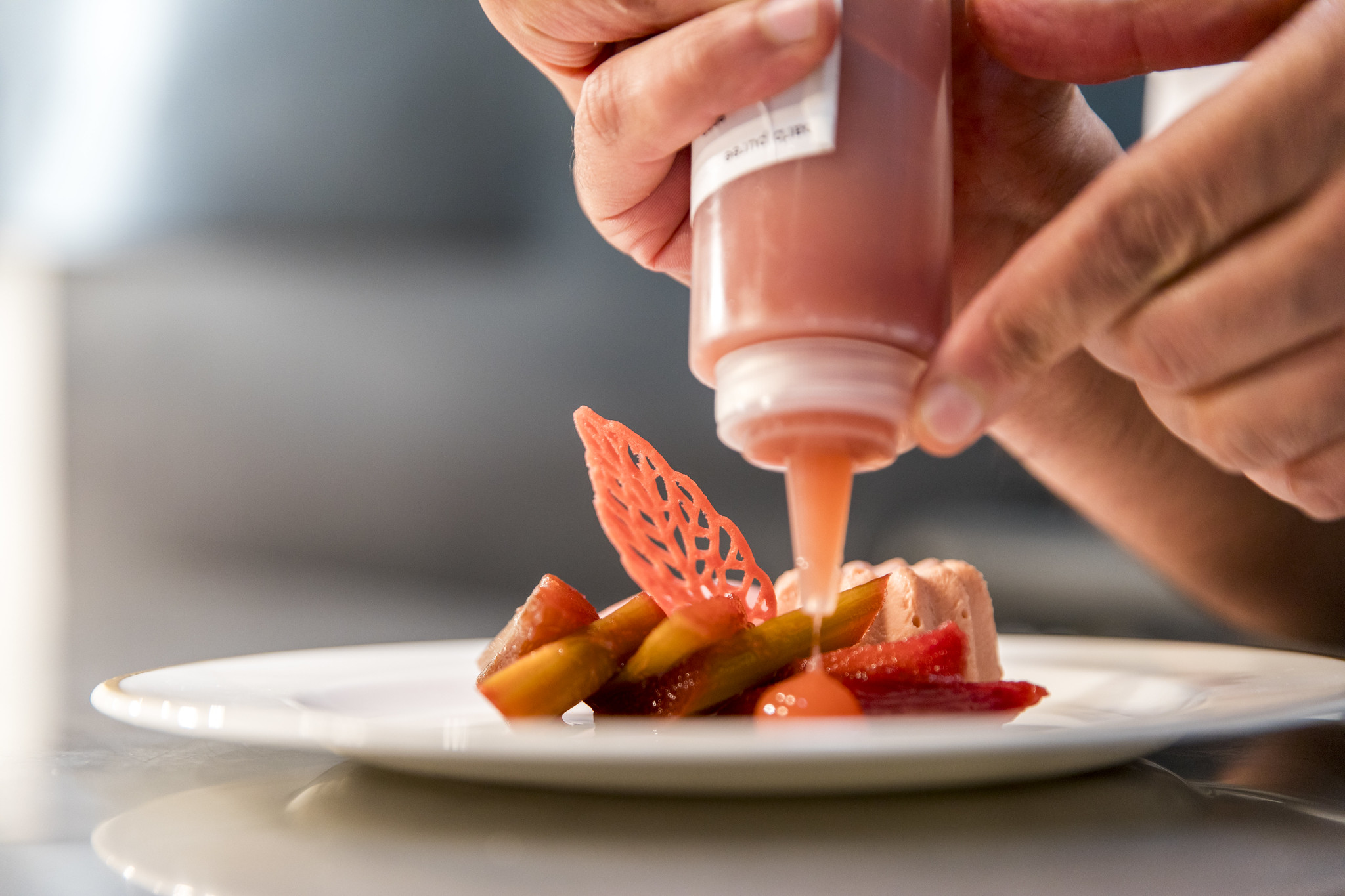 Trio of rhubarb