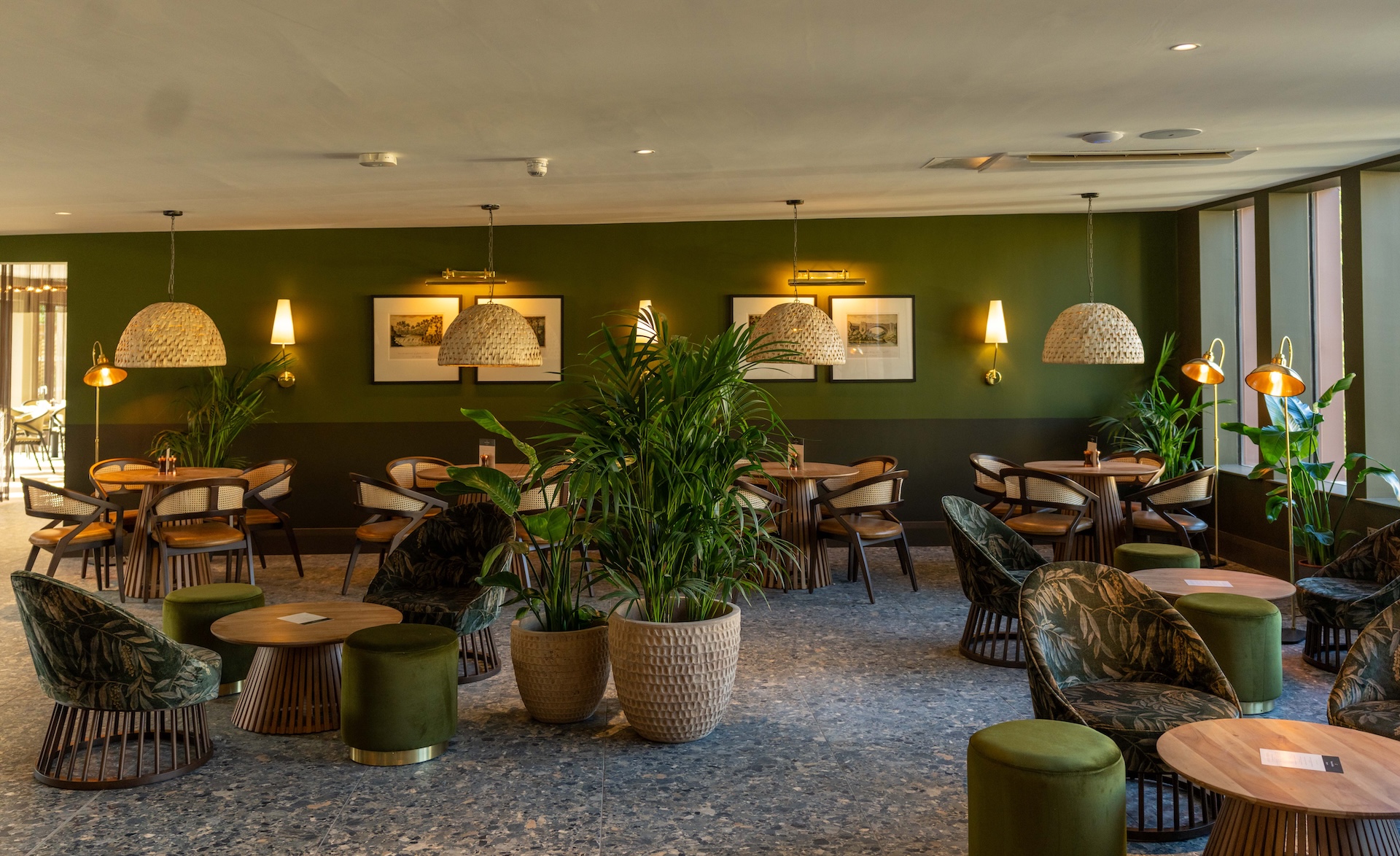The exotic themed garden room at Bailiffgate Hotel