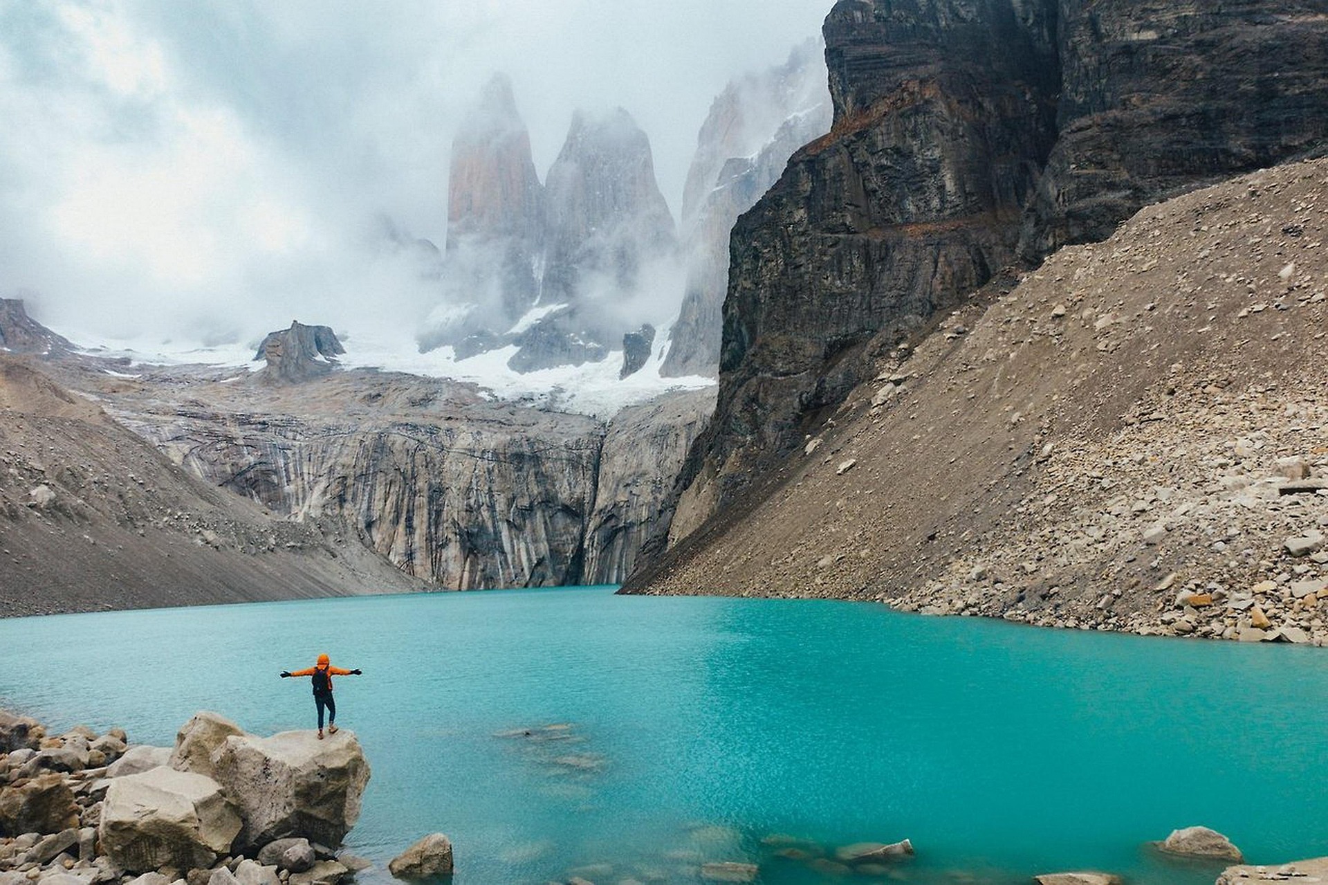 Hiking in Patagonia is an experience you will never forget - pictured Torres del Paine