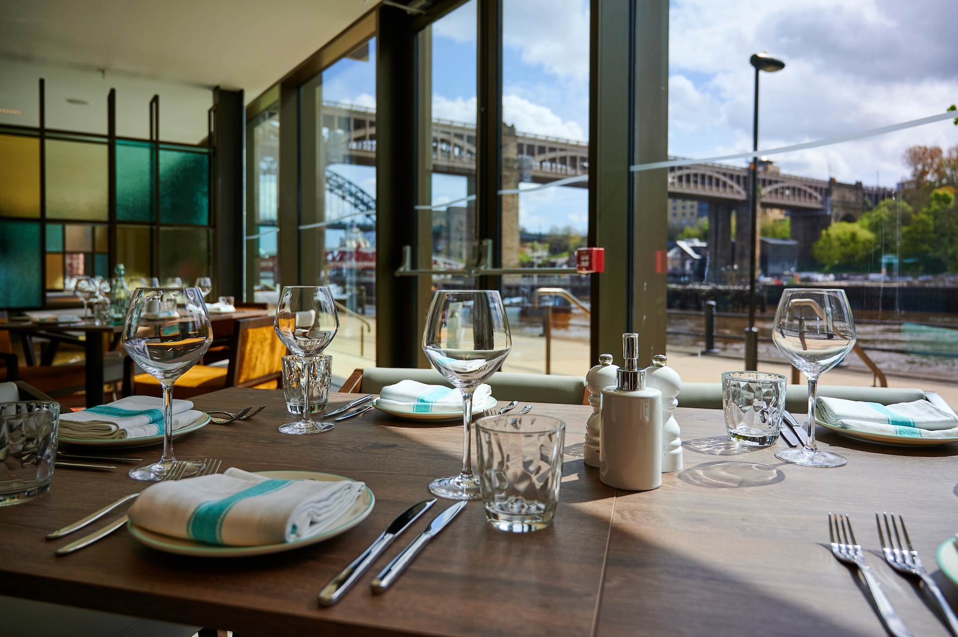 Afternoon tea with a view at Gino D'Campo Quayside