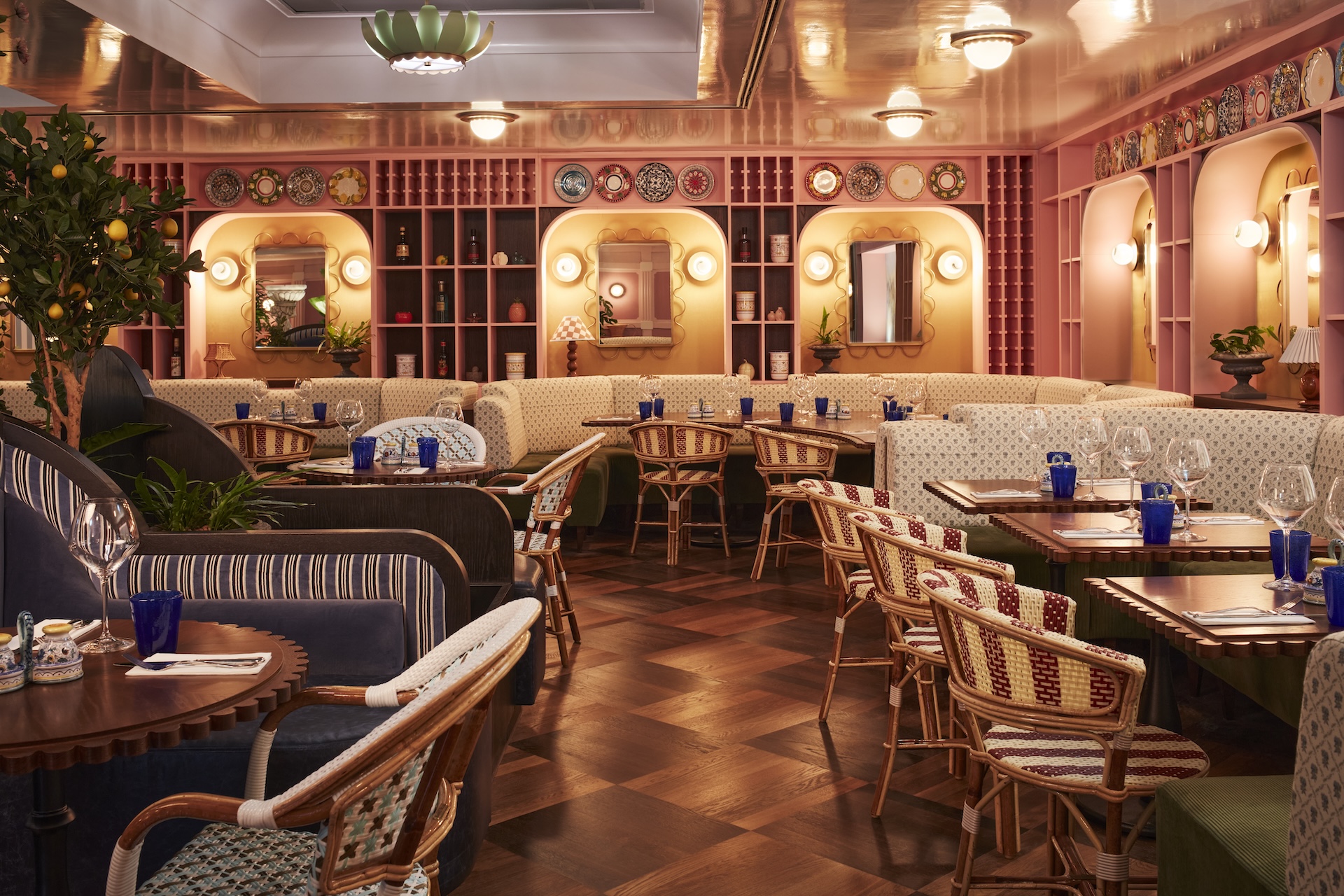 The patatino with tables and chairs at the hoxton edinburgh