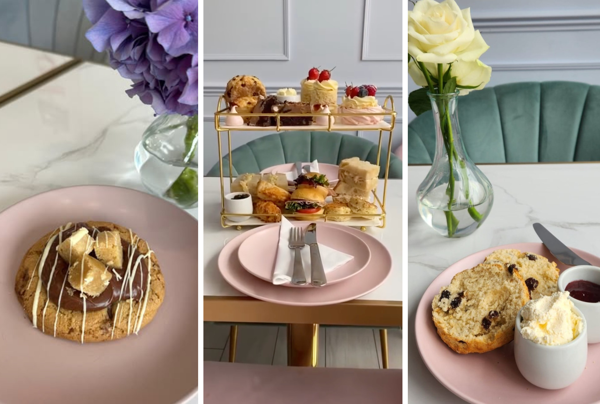 Afternoon Tea, scones and cookies at Vanilla and Dreams