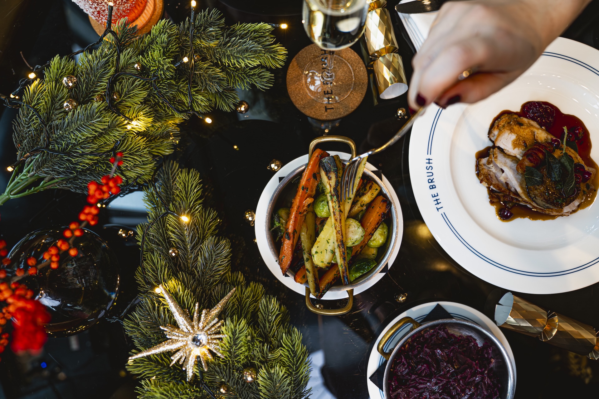 Get cosy and enjoy an incredible festive menu at Brush East London Grand Cafe and the Hot Toddy Terrace