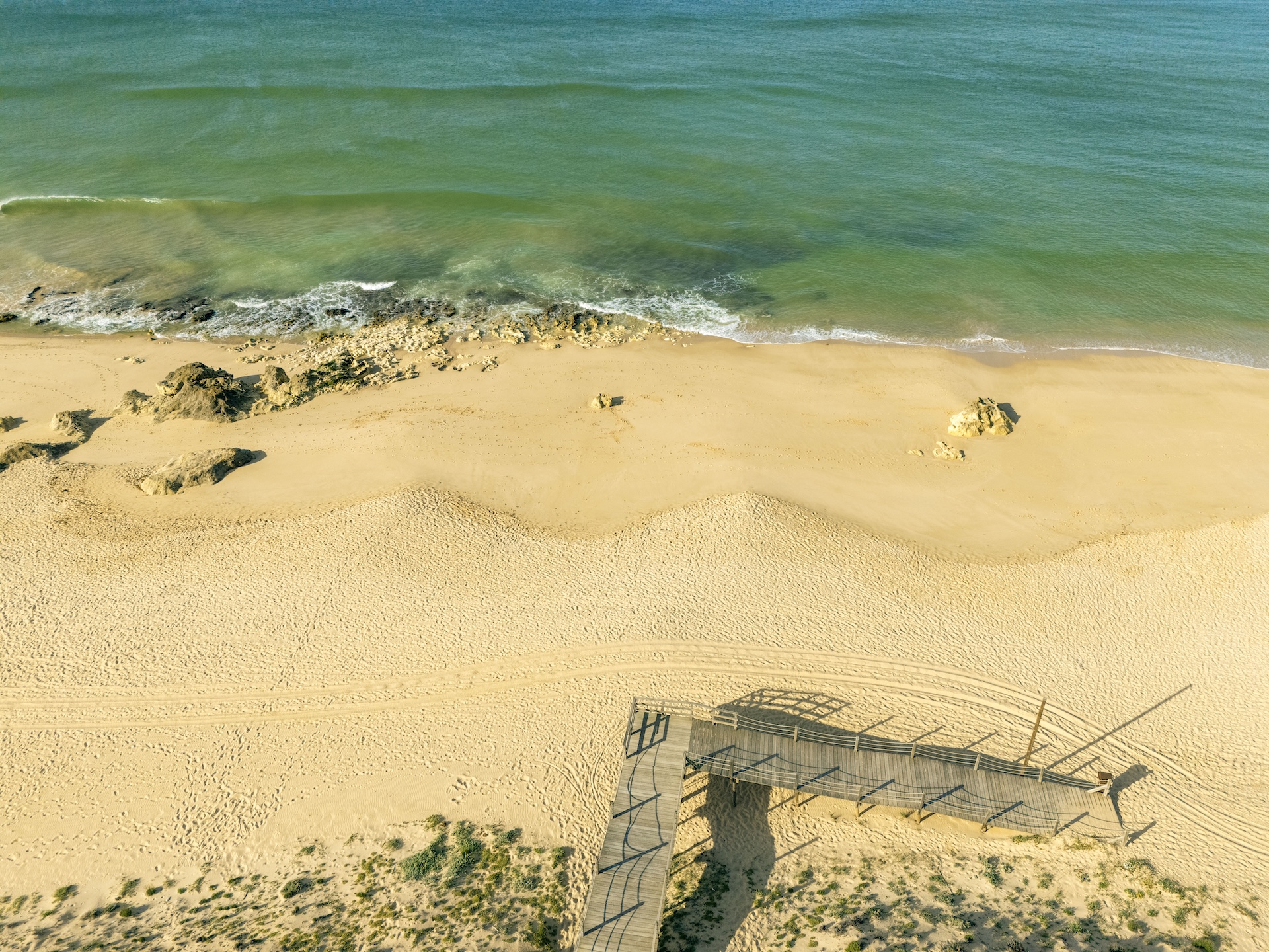 The incredible stretch of sand at Salgados Beach with direct access from the Westin