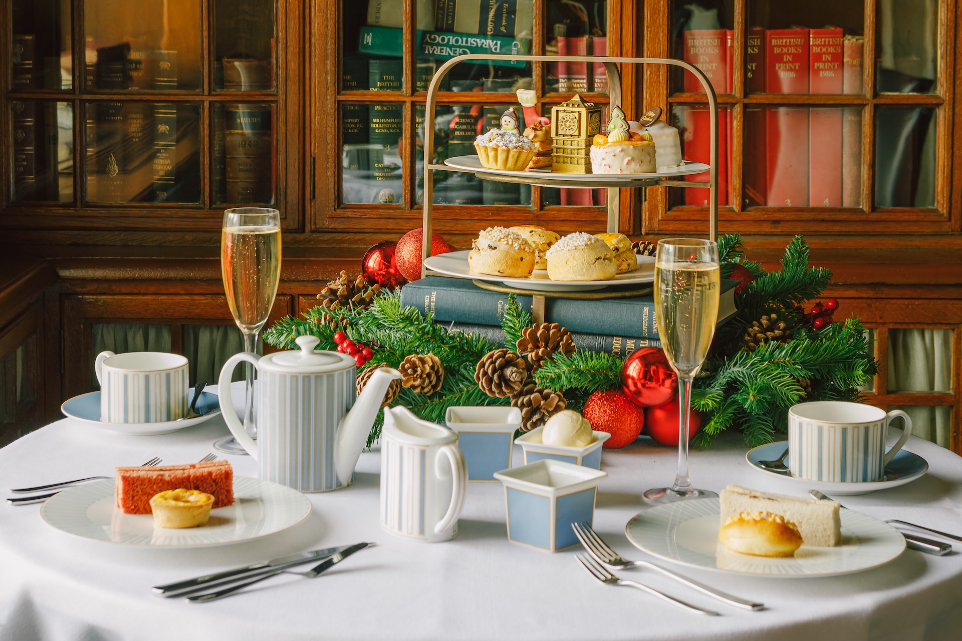 Festive Afternoon Tea with incredible views of the Thames at The Library