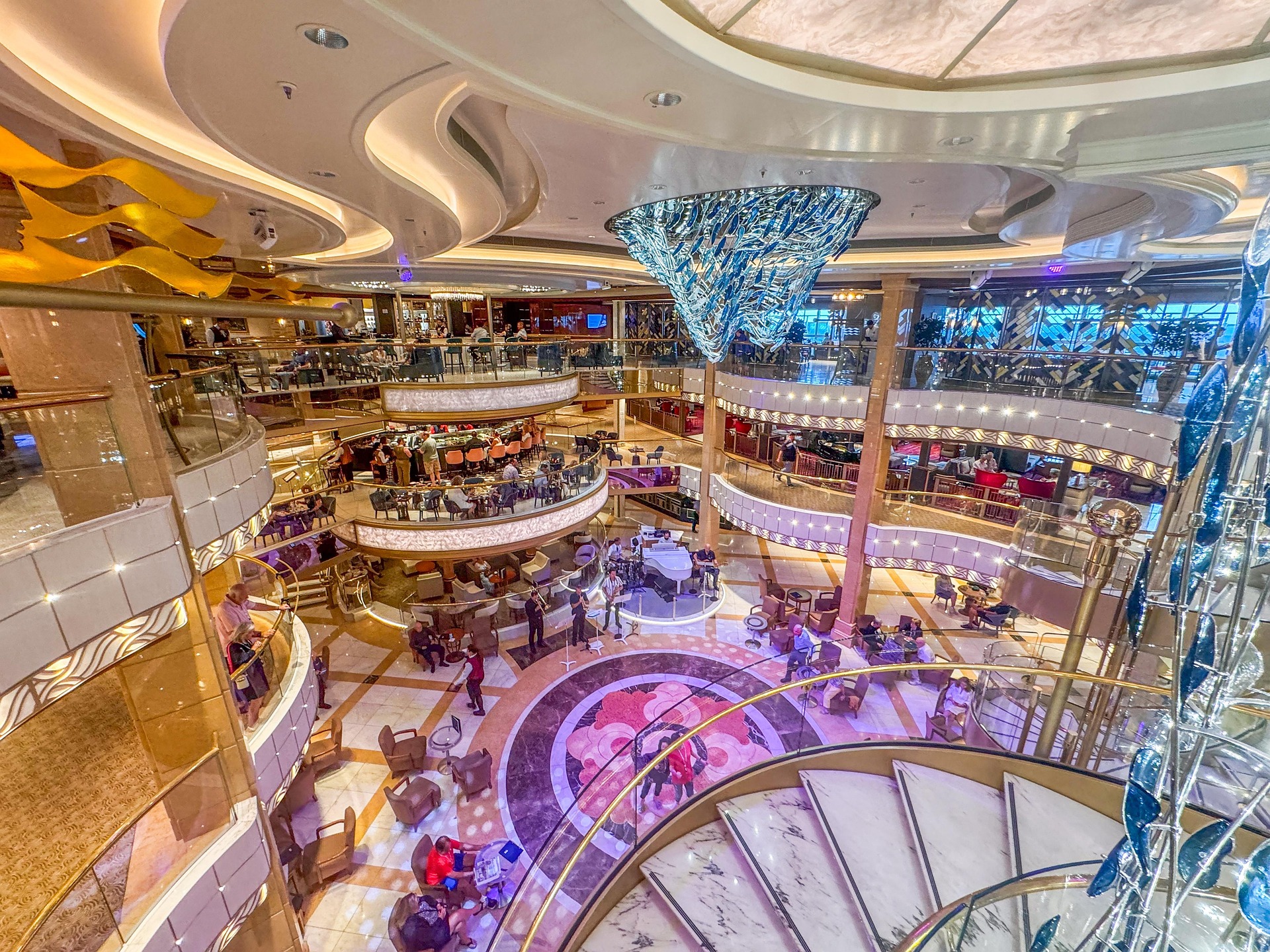 Enjoy food at multiple restaurants aboard a luxury cruise ship - everything you need is here!