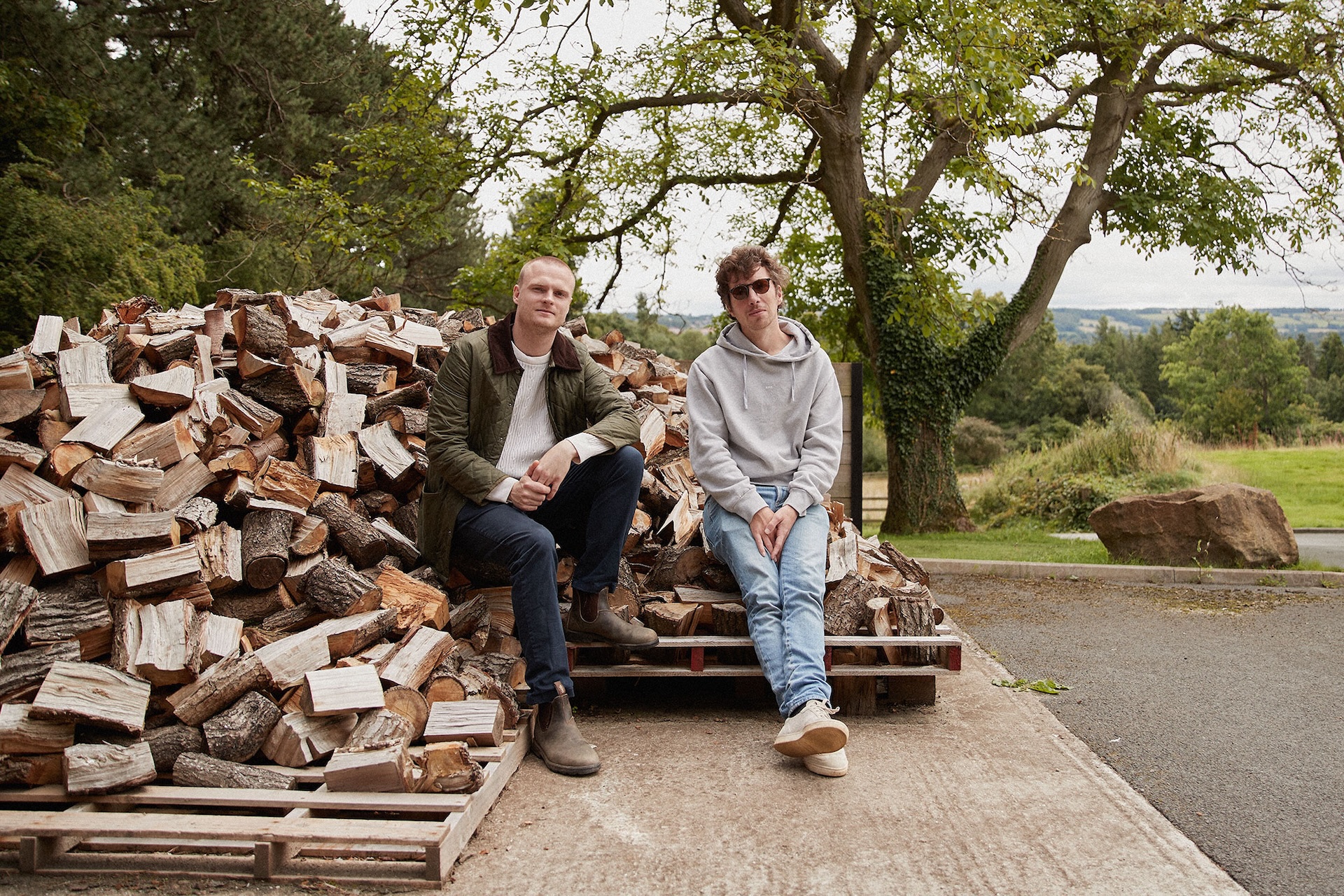 Alex Nietosvuori and Charlie Allombert on site of Freyja