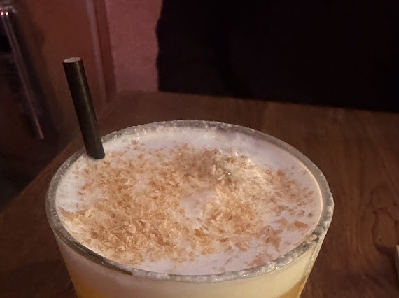 Mango sticky rice cocktail at Khao Bird