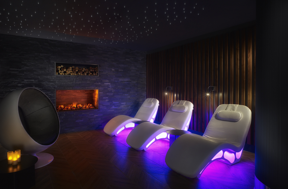 The quiet relaxation room at Sheraton's Grand's Spa (Photo credit: Matthew Shaw)