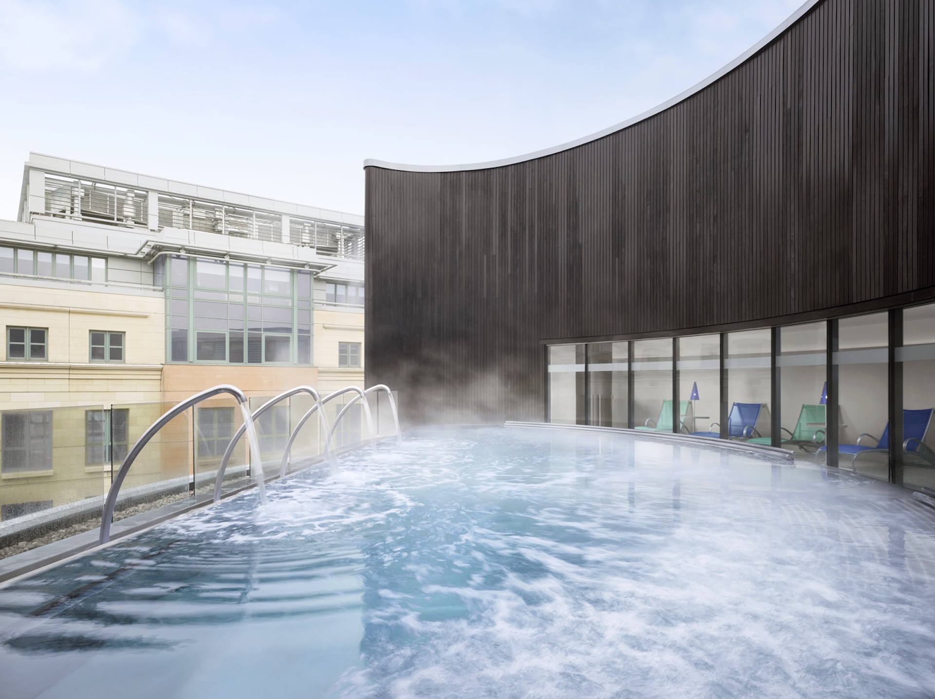 The incredible One Spa indoor and outdoor hydropool