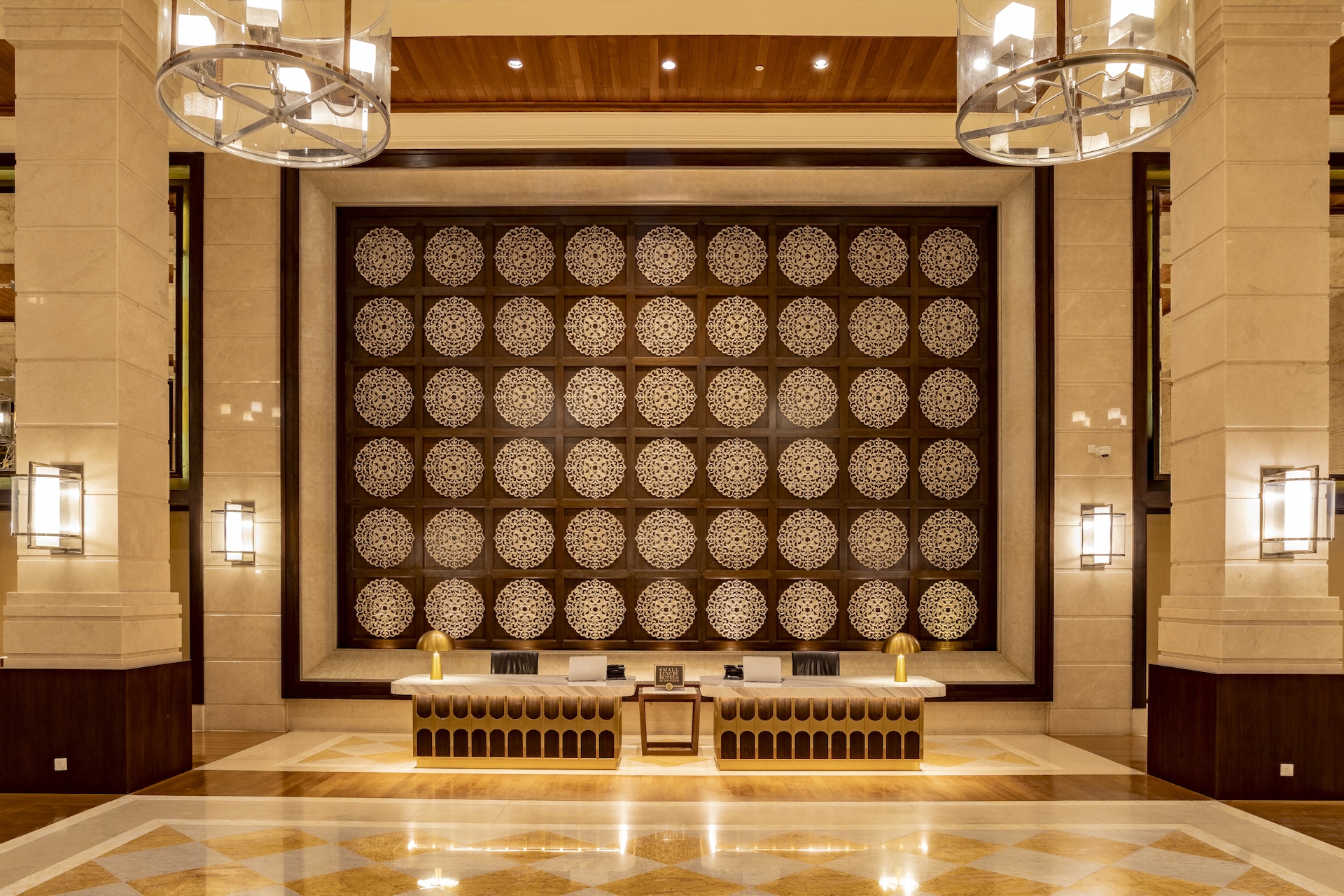 An incredible lobby and a mini massage to greet new guests who arrive at The Danna, Langkawi