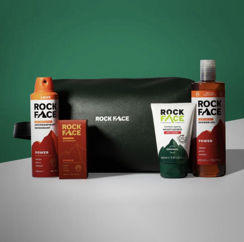 The Rock Face Gift Set is a steal - including a £25 bottle of aftershave! 
